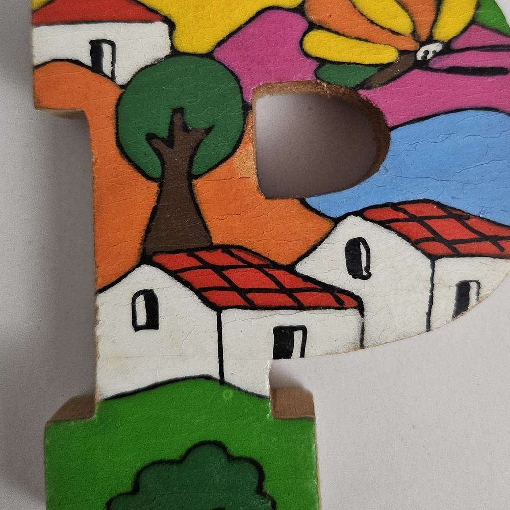 Colorful Wooden Letter Decor